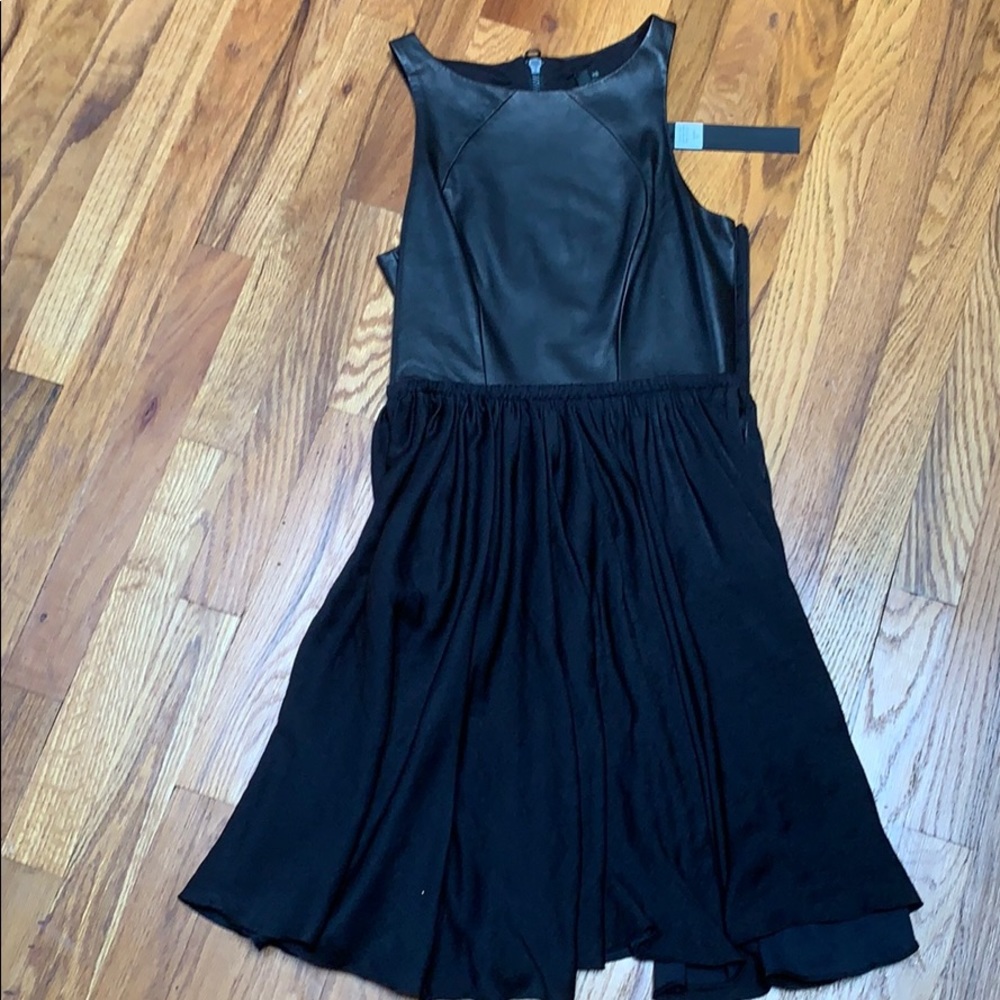 Marna Ro leather top dress size XS, new with tags